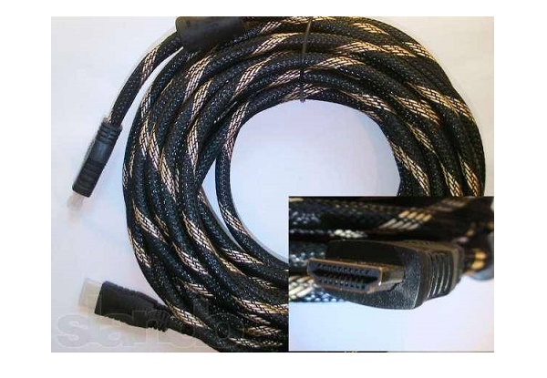 HDMI кабель HDMI вилка - HDMI вилка довжина 10 м.